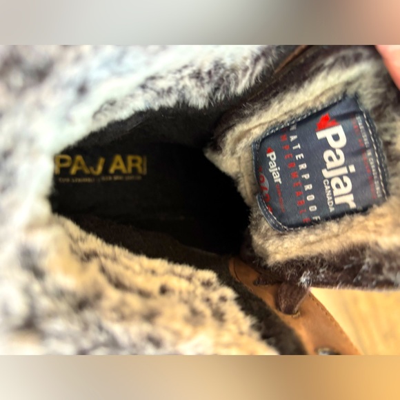 PAJAR Canada Leather Combat Winter Boots women’s 9 - Picture 11 of 15